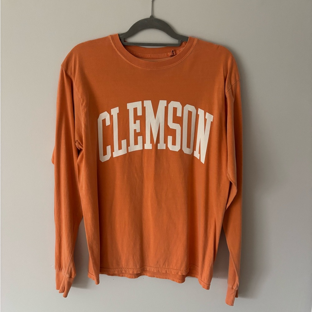 Orange Clemson Long Sleeve Shirt